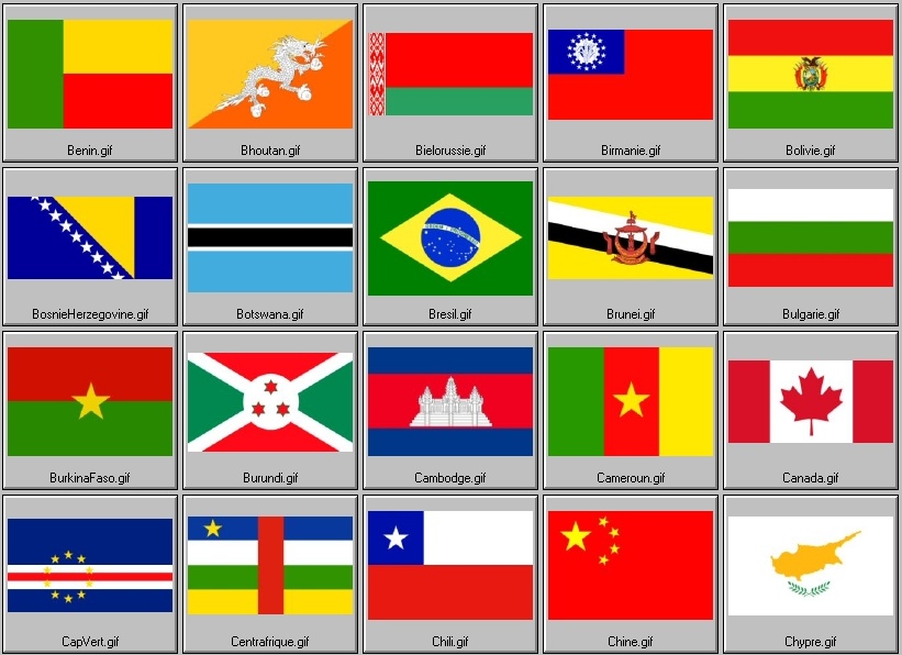 drapeaux nationaux reconnus (2me partie)
