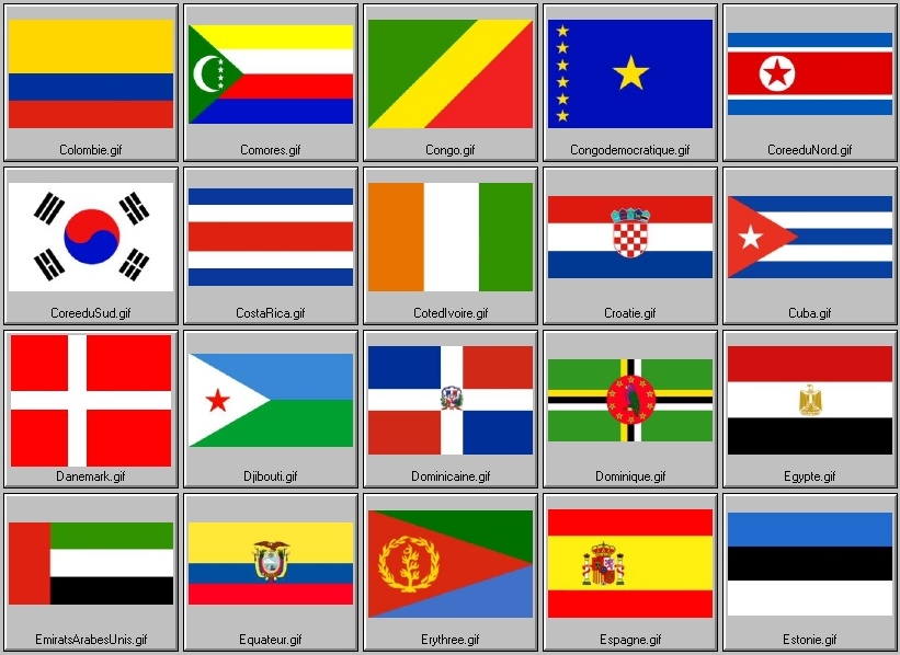 drapeaux nationaux reconnus (3me partie)