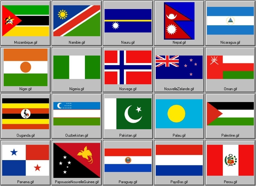 drapeaux nationaux reconnus (7me partie)