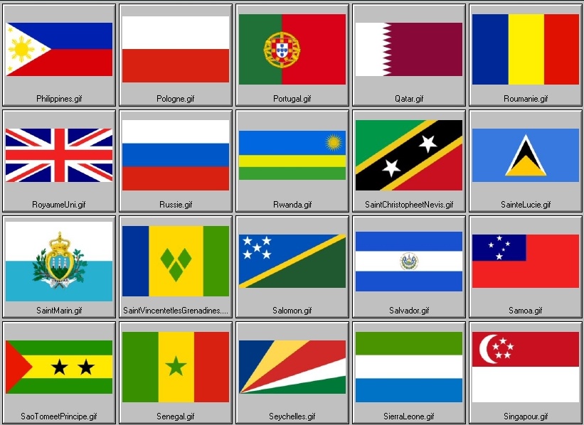 drapeaux nationaux reconnus (8me partie)