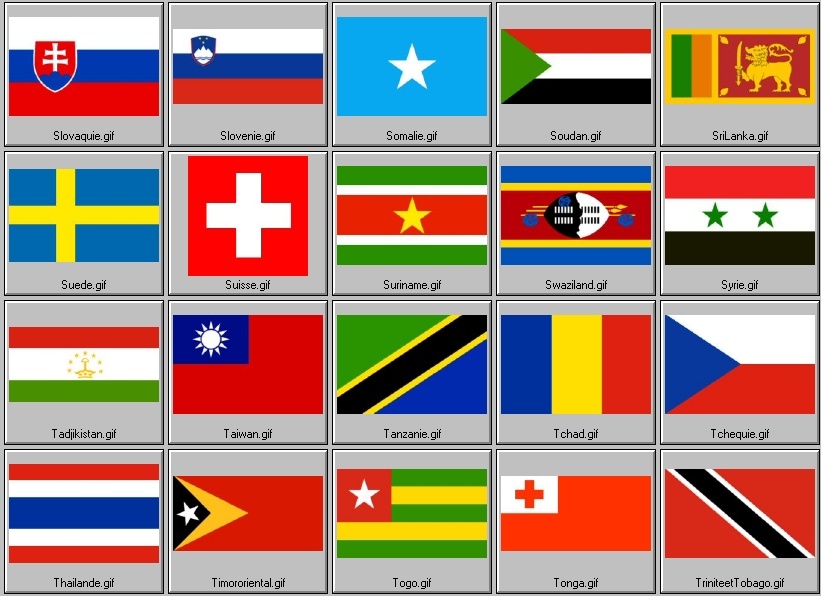 drapeaux nationaux reconnus (9me partie)
