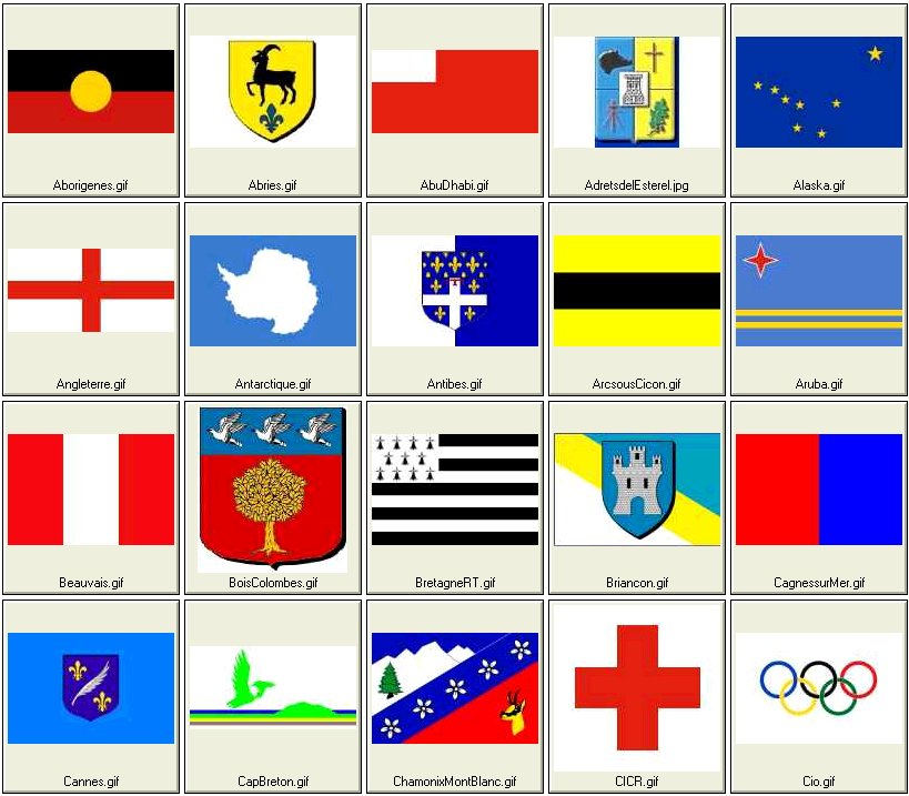autres drapeaux reconnus (1me partie)